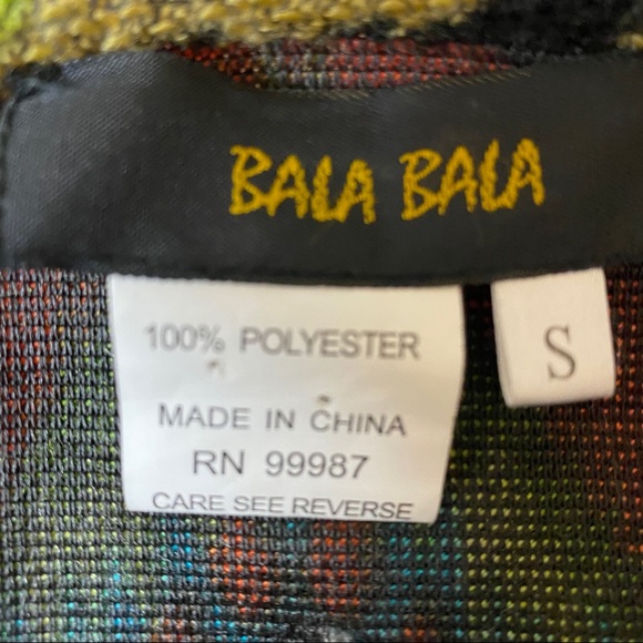 Bala Bala Multi Color Chevron Jacket Small - Picture 6 of 9